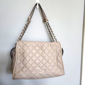 Michael Kors quilted nude bag